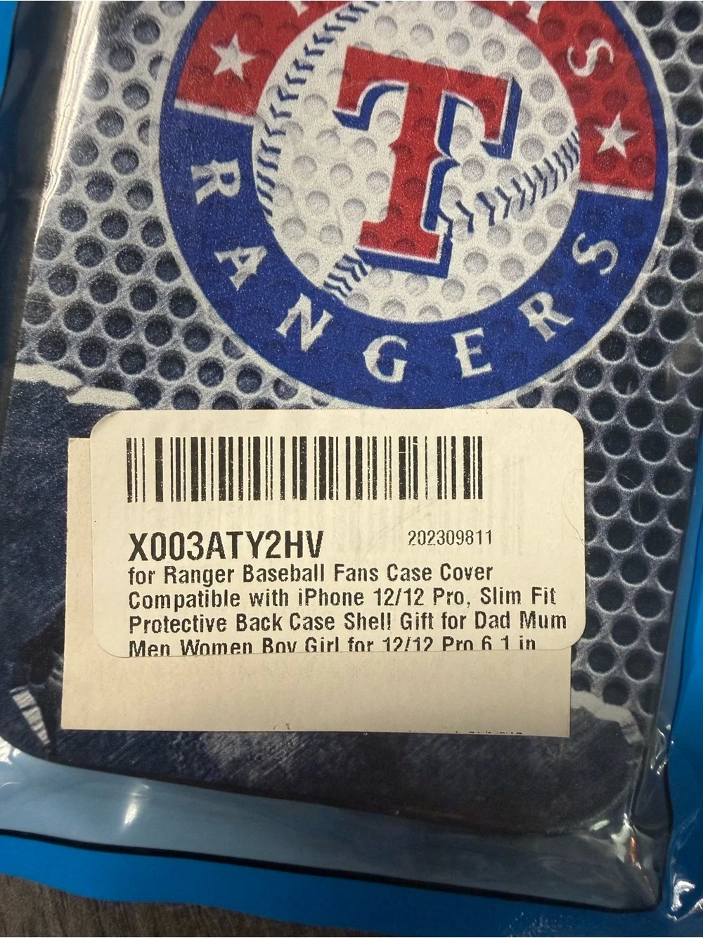 Baseball Graphic Phone Case - Texas Rangers baseball
